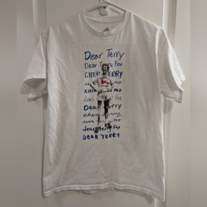 Adidas White Graphic Men's T-Shirt